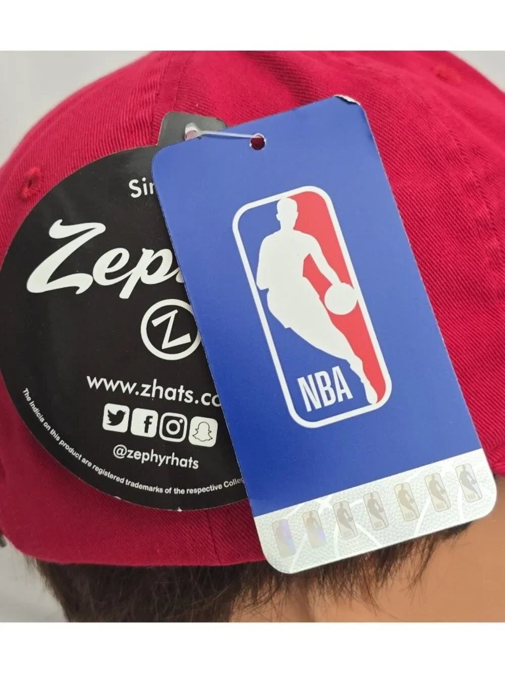LA Clippers NBA Logo Fan Apparel KIDS Red Hat Cap Zephyr Adjustable NWT